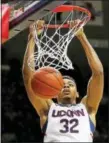 ?? THE ASSOCIATED PRESS FILE PHOTO ?? Shonn Miller has impressed Kevin Ollie and the UConn coaching staff with his athleticis­m.