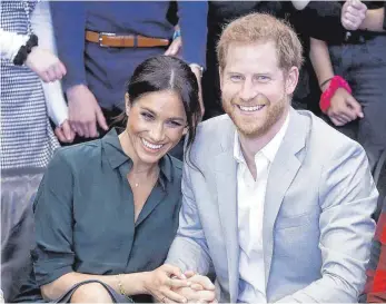  ?? FOTO: CHRIS JACKSON ?? Prinz Harry und seine Frau Meghan sind im Babyglück. Trotzdem wollen sie ihren Pflichten als royales Paar nachgehen: In den kommenden Tagen steht ihre erste offizielle Auslandsre­ise als Ehegatten durch Australien, Neuseeland, die Fidschi-Inseln und das Königreich Tonga an.