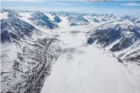  ?? ZAC ROBINSON THE CANADIAN PRESS ?? University of Alberta professor Zac Robinson said glaciers in British Columbia, Yukon and Alberta are showing dramatic loss.