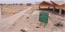  ?? AFPPIX ?? Abandoned hotels and tourist facilities at the dried-up Sawa Lake in Iraq’s southern province of alMuthanna. In Sawa, a sharp drop in rainfall, now only at 30% of what used to be normal for the region, has lowered the undergroun­d water table, itself drained by wells. –