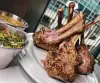  ?? ?? Lamb chops are part of the endless parade of grilled meats at Fogo de Chão Brazilian Steakhouse.