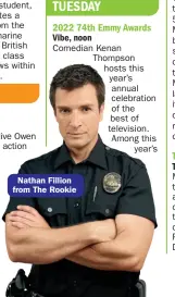  ?? ?? Nathan Fillion from The Rookie