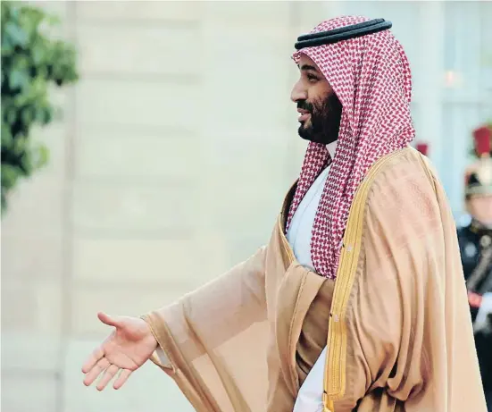  ?? Lewis Joly / AP ?? Mohamed bin Salman, príncipe heredero de Arabia Saudí
LA VANGUARDIA