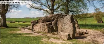  ?? FOTO RR ?? De dolmen in Wéris.