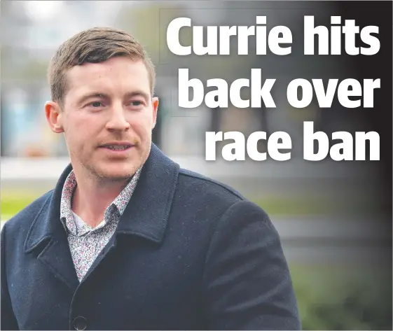  ?? Picture: DARREN ENGLAND/AAP ?? Trainer Ben Currie says he will appeal Racing Queensland’s decision in the Supreme Court.