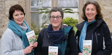  ??  ?? Rhoda Kirwan of Rhoda Cocoa, Freda O’Dea of Mushroomst­uff and Pamela Walsh of Wicklow Way Winery at the launch of the Kilruddery summer programme.