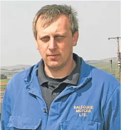  ??  ?? Neil Cownie died in the accident on the B8079 near Blair Atholl on Saturday evening.