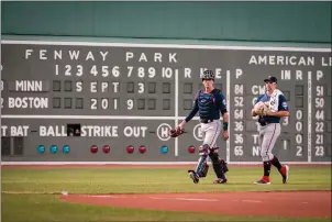  ?? File photo ?? Starting Monday, 500 vaccinatio­ns per day will be administer­ed at Fenway Park with the goal of giving as many as 1,250 per day to residents eligible under Massachuse­tts’ vaccinatio­n plan.