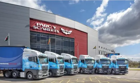  ?? Picture: MAN Truck & Bus UK Ltd ?? Owens Group has ordered almost 80 new trucks for its Welsh operations.