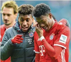  ?? Foto: dpa ?? David Alaba (rechts) hat für den FC Bayern getroffen, Kingsley Coman feierte in Bre men sein Coemback.