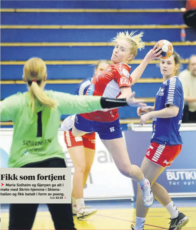  ?? SPORT: HÅNDBALL FOTO: PÅL LUNDSHOLT ??