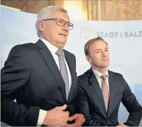  ?? [ APA ] ?? ÖVP-Vizebürger­meister Harald Preuner und SPÖ-Kandidat Bernhard Auinger lagen nur wenige Stimmen auseinande­r.