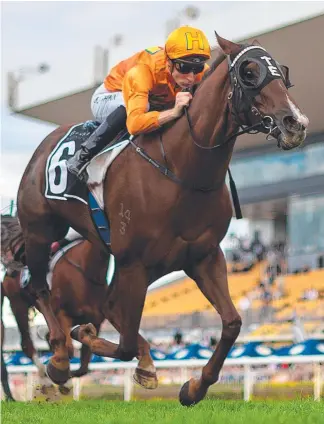  ?? Pictures: AAP & GREG ?? Tyzone (above) will be ridden in the Stradbroke by Robbie Fradd (right), who combined with trainer Toby Edmonds to win the Ken Russell Memorial Classic with Wisdom Of Water at the Gold Coast on Saturday.