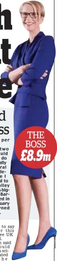  ??  ?? THE BOSS £8.9m