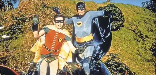  ?? 20TH CENTURY FOX ?? Batman ( Adam West), right, and Robin ( Burt Ward) POWnced on American pop culture with their campy 1960s TV series.