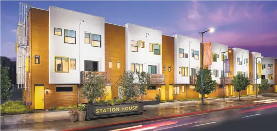  ?? PHOTOS BY CITY VENTURES ?? This Saturday and Sunday only at Station House, you can purchase one of the last five remaining Plan 5 homes and receive an extra $5,000 toward options and upgrades or closing costs. Plan 5 residences have two-bedrooms, two-and-a-half baths and a...