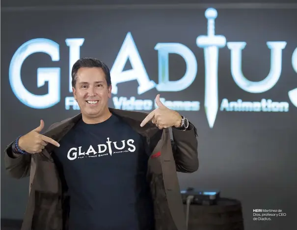  ??  ?? HERI
Martínez de Dios, profesor y CEO de Gladius.