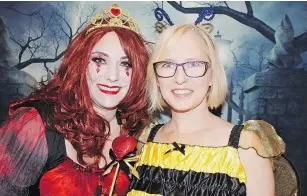  ??  ?? West Side Family Place’s Christina Martin and Diane Elliott-Buckley received a Halloween treat with the success of the Ghostly Gala.