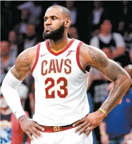  ??  ?? LeBron James, de los Cavaliers de Cleveland