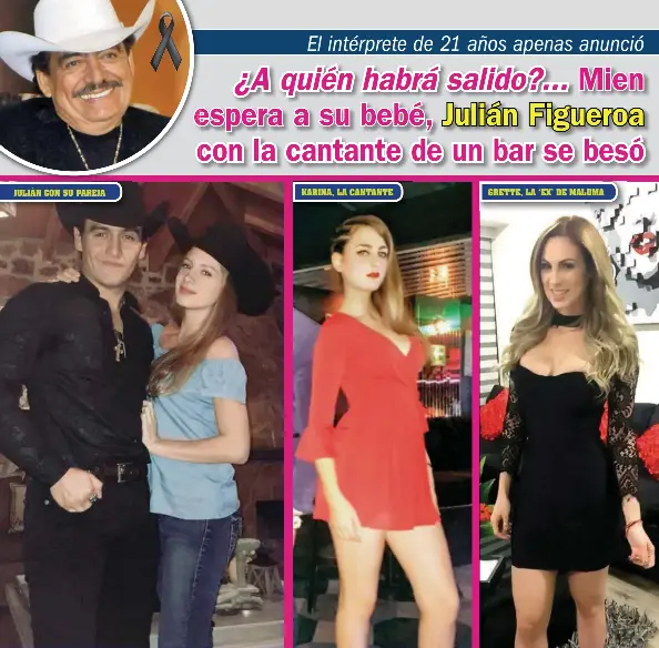 A Quien Habra Salido Mien Espera A Su Bebe Julian Figueroa Con La Cantante De Un Bar Se Beso Pressreader