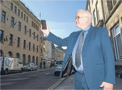  ?? Picture: Steven Brown. ?? Enterprise and infrastruc­ture committee convener John Kellas said the move would be welcomed by visitors and traders alike.