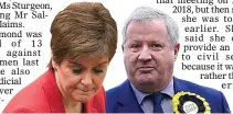  ??  ?? TROUBLED TIMES: Ian Blackford admitted on Radio 4 that the First Minister may have to go