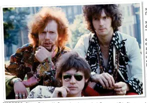  ??  ?? SUCCESS: Ginger Baker with Cream bandmates Jack Bruce and Eric Clapton