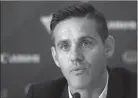  ?? The Canadian Press ?? Soccer Canada has moved coach John Herdman from head of the women’s team to new men’s team coach.