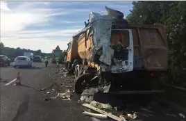  ?? (Photo Philippe Arnassan) ?? L’accident a eu lieu à hauteur de Roquebrune-sur-Argens.