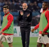  ?? AFP ?? La guida rossonera che sogna il titolo
Stefano Pioli, 56 anni, allena il Milan dal 9 ottobre 2019 quando venne chiamato a sostituire Marco Giampaolo