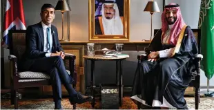  ?? ?? Tricky subject: PM in a meeting with the Saudi Prince yesterday