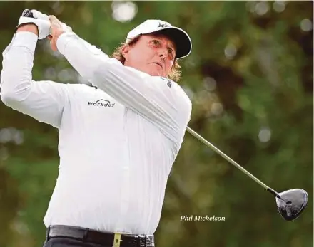  ??  ?? Phil Mickelson