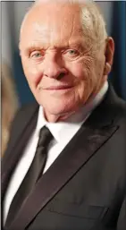  ?? ?? AGE IS JUST A NUMBER: Oscar winner Sir Anthony Hopkins