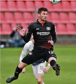  ?? FOTO: IMAGO ?? In Torlaune: Lucas Alario war zweifacher Torschütze beim 2:2 gegen Preußen Münster.