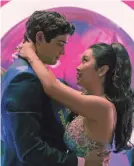  ?? KATIE YU/NETFLIX ?? Peter (Noah Centineo) and Lara Jean (Lana Condor) dance at their senior prom in “To All the Boys: Always and Forever,” the third film in the Netflix young-adult trilogy.