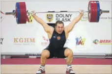  ?? GETTY ?? Artem Okulov was among eight weightlift­ers chosen for Rio. The Internatio­nal Olympic Committee has now banned the lifting team.