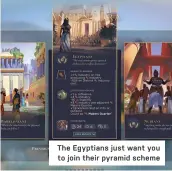  ?? ?? The Egyptians just want you to join their pyramid scheme