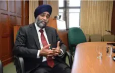  ?? BRUCE CAMPION-SMITH/TORONTO STAR ?? Defence Minister Harjit Sajjan admits he overstated his role in a key Afghanista­n offensive in 2006, and has retracted his statement.