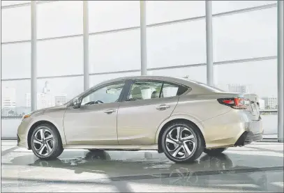  ?? Subaru ?? Aside from some subtle exterior styling changes, the Legacy — redesigned for the 2020 model year — looks much like the previous model. Continuing with tradition, the base price includes all-wheel drive.