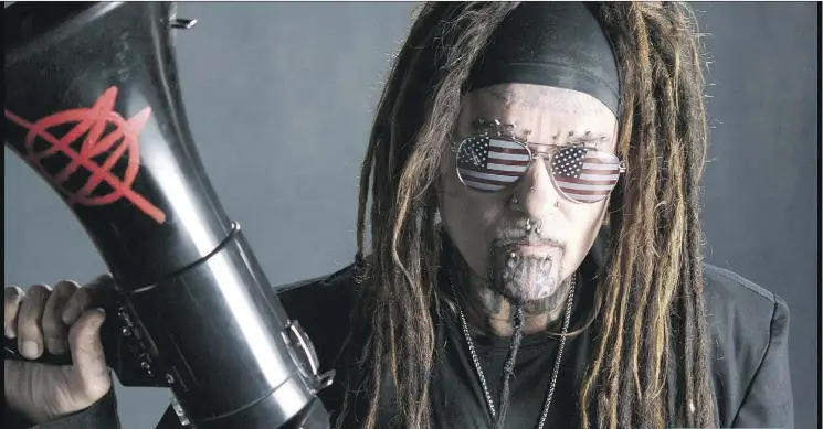  ?? PHIL PARMET ?? Controvers­y is nothing new to Ministry, and its latest album, AmeriKKKan­t, is striking a nerve with people, says frontman Al Jourgensen.