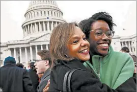  ?? STACEY WESCOTT/CHICAGO TRIBUNE 2019 ?? U.S. Reps. Robin Kelly, left, and Lauren Underwood outside the U.S. Capitol in Washington.
