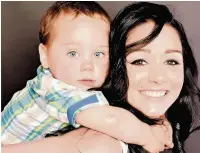  ??  ?? ●● Naomi Hulme lost her battle with cystic fibrosis while waiting for a lung transplant. She is pictured with her son Leo