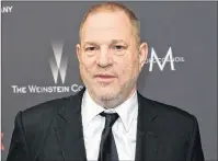  ?? PHOTO BY CHRIS PIZZELLO/INVISION/AP, FILE ?? In this Jan. 8, 2017, file photo, Harvey Weinstein arrives at The Weinstein Company and Netflix Golden Globes afterparty in Beverly Hills, Calif