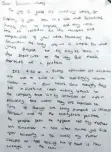  ??  ?? ABOVE RIGHT Wise words from the 12-year-old, who urges Southern Water to act more responsibl­y