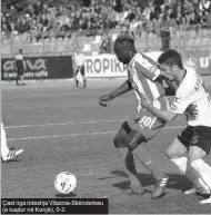  ??  ?? Çast nga ndeshja Vllaznia-Skënderbeu (e luajtur në Korçë), 0-2