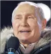  ??  ?? PRESIDENT VLADIMIR PUTIN