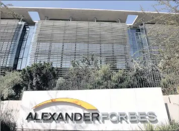  ?? PHOTO: SIMPHIWE MBOKAZI ?? Alexander Forbes yesterday announced that it had acquired AAC in Zimbabwe for an undisclose­d amount.