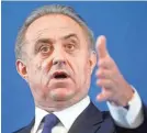  ?? SERGEI CHIRIKOV/EPA-EFE ?? Vitaly Mutko has been banned from any participat­ion in Olympic Games after an investigat­ion into allegation­s of doping.