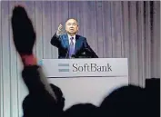  ?? REUTERS ?? SoftBank CEO Masayoshi Son is facing the steepest challenges of his career and he is taking more of the responsibi­lity on himself