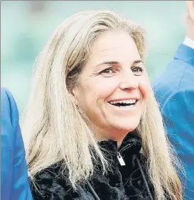  ?? FOTO: ALFONSO JIMÉNEZ ?? Arantxa sonríe en el reconocimi­ento que le tributó Roland Garros en 2016